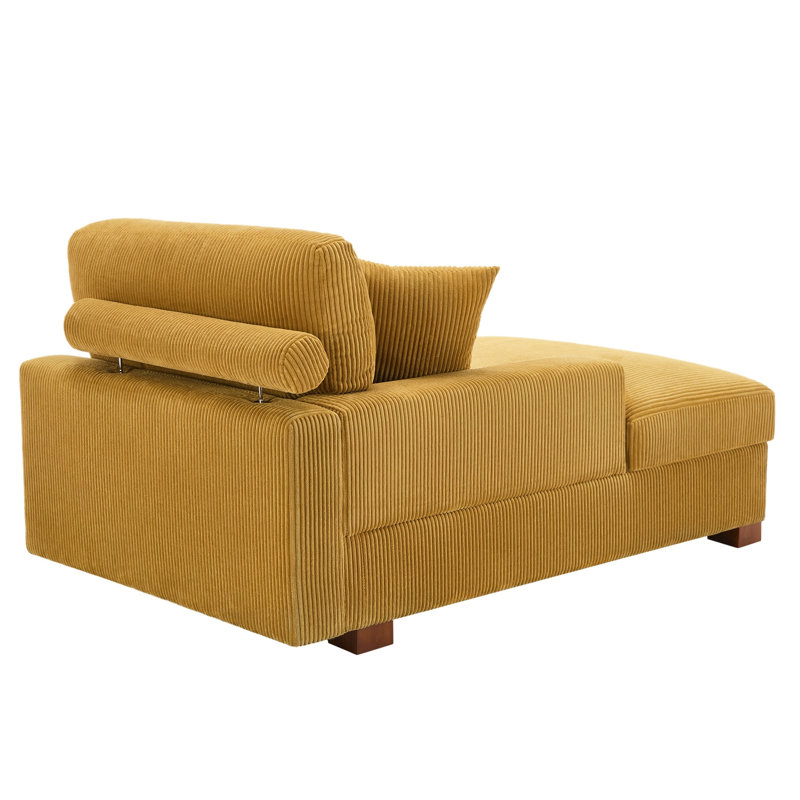 Milbrey Desborough Chaise Lounge, Orange, Left Hand Facing