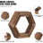 Hexagonal Floating Shelf