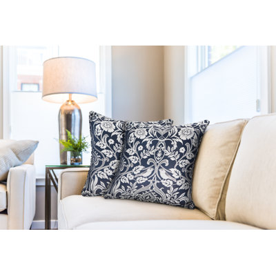 Eden Floral Square Throw Pillow Cover