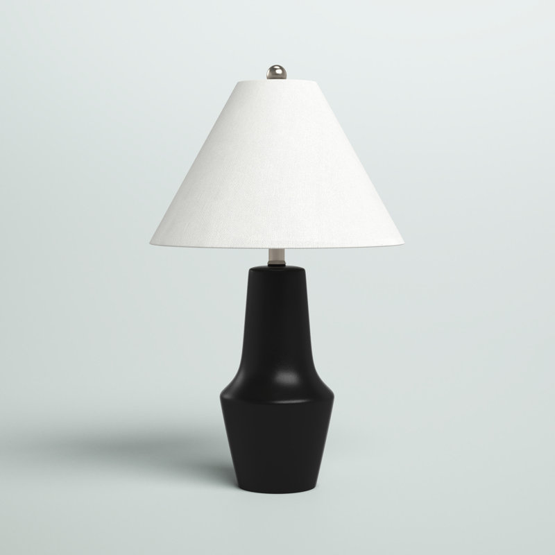 Lampe de table noire 26 po Haledon