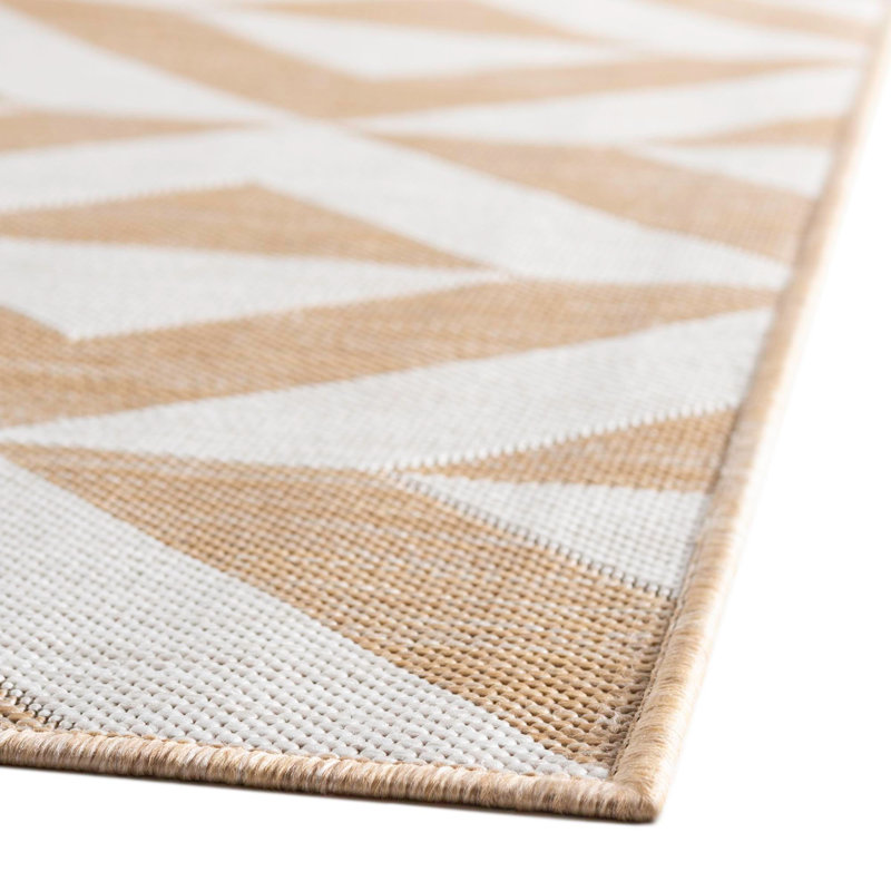 Tapis intérieur / extérieur Felisa Napa, Rectangle 9 pi x 12 pi