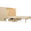 Grand lit doré, conception d'espace, lit pliable avec compartiment interne pour matelas, finition, L 80,6 po x l 63 po H 41,3 po, lattes 13 pièces, capacité de poids de 500 lb, facile à assembler-129990026