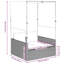  Double chaise longue de patio brun, rouge-2090668390-2090668391