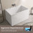 43‘’ Freestanding Soaking Acrylic Bathtub