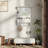 Floating Makeup Vanity With Big Mirror, Wall-Mounted Storage Vanity With Drawers, Pockets & Hooks, Space-Saving Decorative Home Organizer For Small Space, White