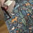 Tavaris Midnight Forest Folk Art Animals & Botanical Kids Area Rug, Machine Washable, Inspired Faux Wool - High-Rebound Foam & Non-Slip Backing-1024123331-1039935232