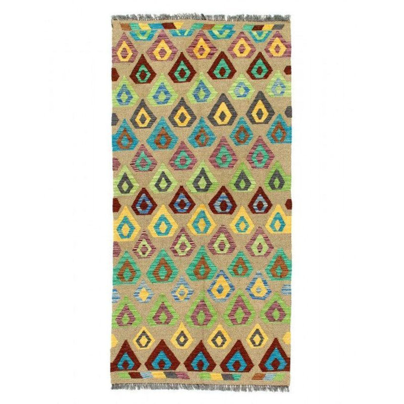 Tapis unique bleu 3 pi 3 po x 6 pi 7 po Calvie