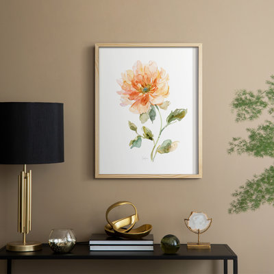 «Bright Botanical III», reproduction encadrée - bois massif