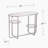 Maxina Mirrored Console Table W/ Storage
