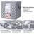 Storage Bag Large Blanket Clothes Organization And Storage Containers For Comforters,Bedding, Foldable Organizer With Reinforced Handle, Clear Window, Sturdy Zippers