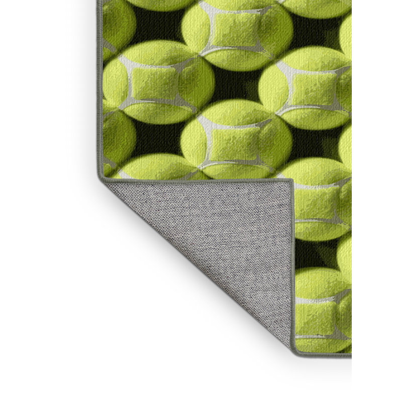  Tapis lavable avec balles de tennis, Carré 4 pi