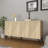 Sleek Console Table, Sapphire Oak, 100% Melamine Coated Particle Board, Thickness: 0.7 inches | Durable Design, Ideal for Living Room & Entryway, Stylish & Functional Storage Solution-306565416