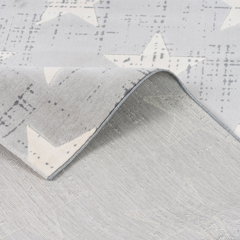 Canvas Geometric Area Rug, Rectangle 120 x 170cm
