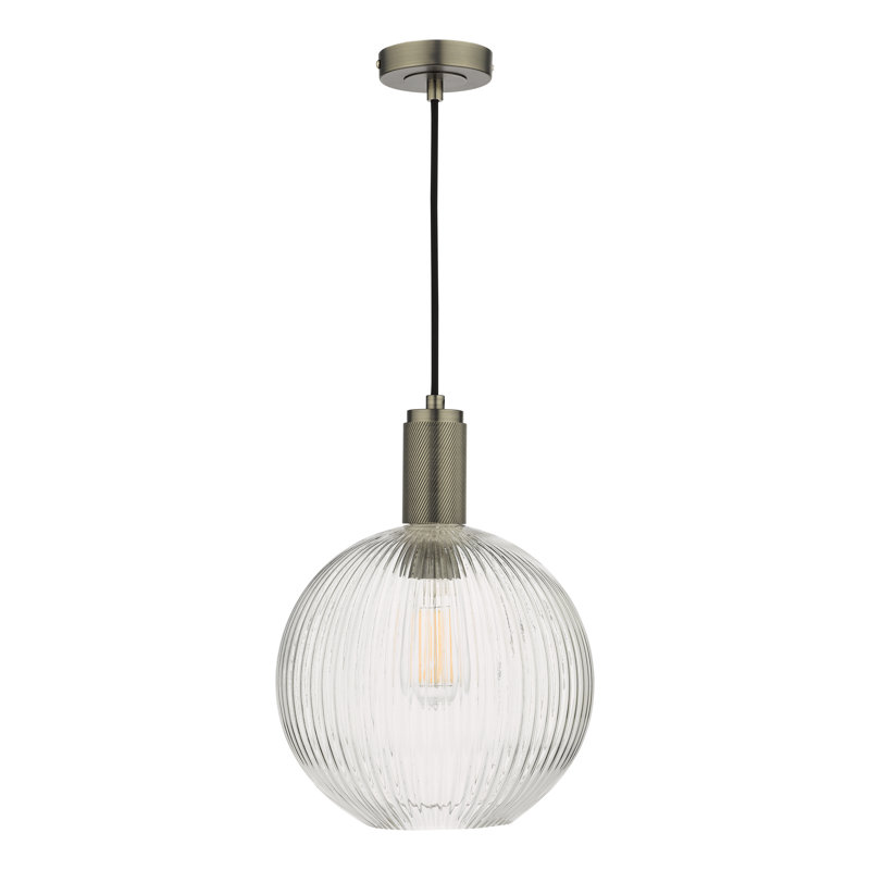 1 - Light Pendant, Antique Chrome
