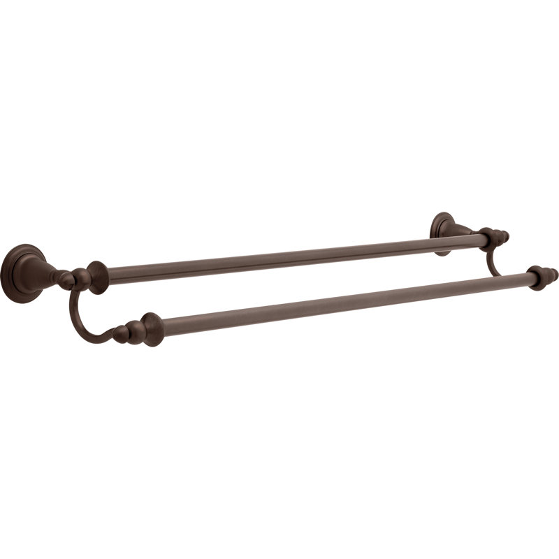 Victorian 24" Wall Mounted Towel Bar, Venetian Bronze
