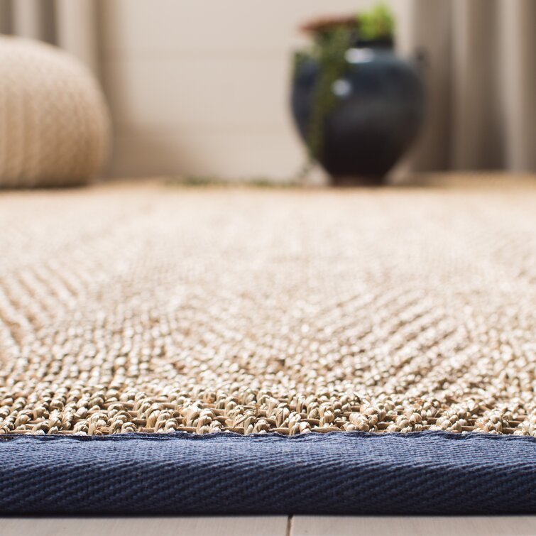 Coweta Bamboo Slat/Seagrass Brown Rug