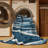 Washable Abstract waves Nautical Area Rug-279704636