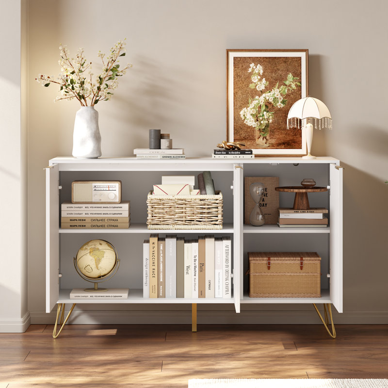 Buffet de rangement Camilo, Blanc