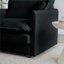 Canapés-lits | Canapé 3 places Mid-Century moderne | Pour le salon Chambre à coucher Bureau à domicile | Noir | Chenille