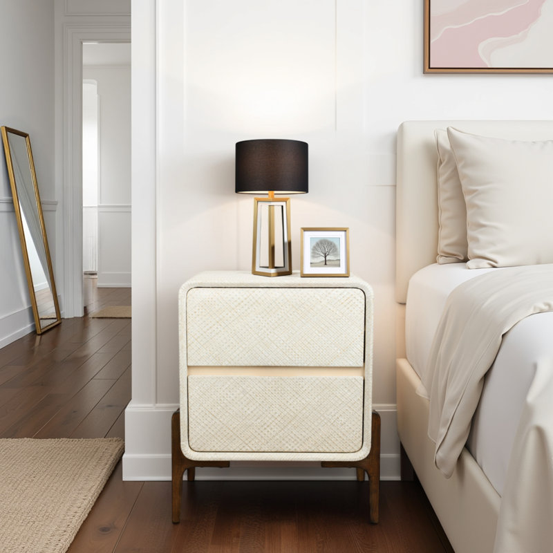Lotie 2-Drawer Nightstand
