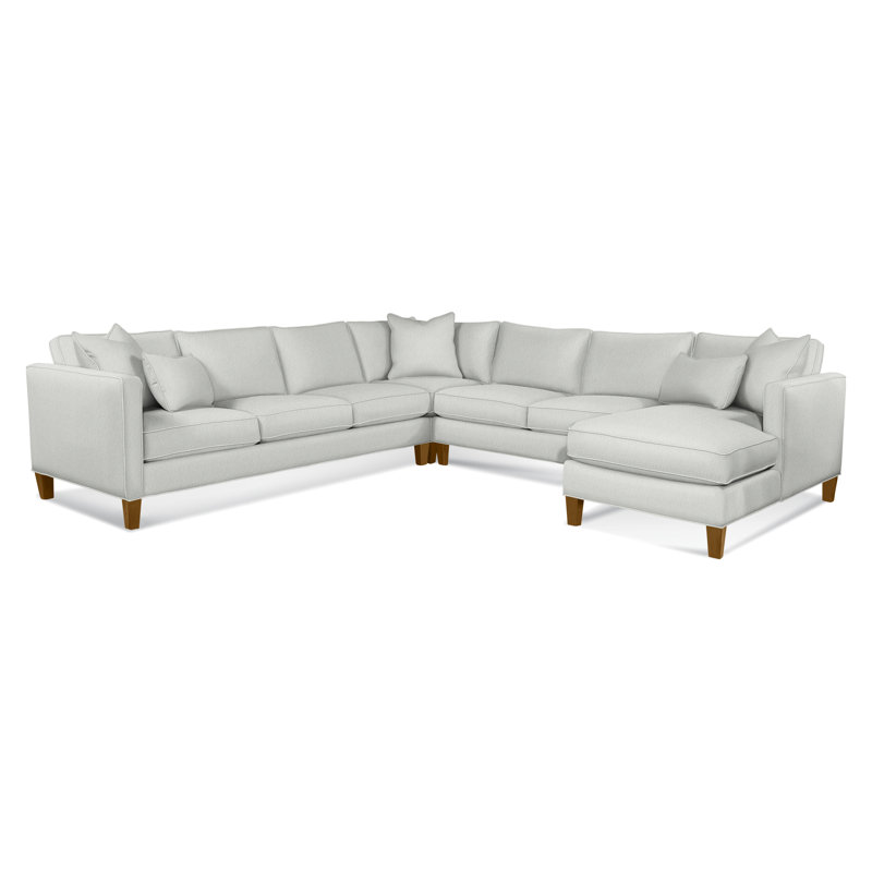 Sectional, Gray Sugar Performance; 0863-84, Right Hand Facing, Havana