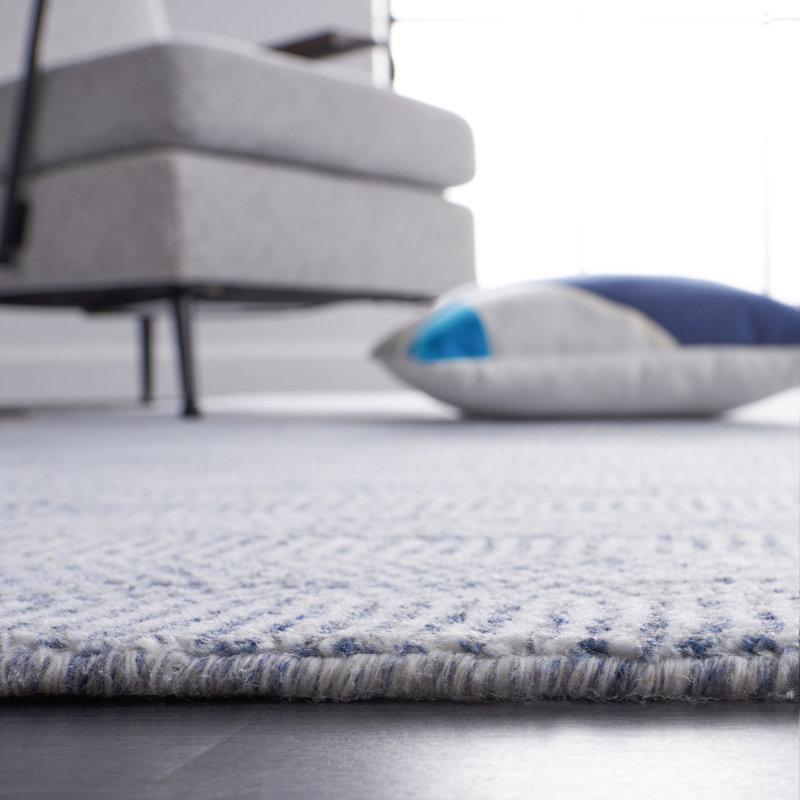 Dheftera Hand Loomed Performance Solid Color Rug, Rectangle 6' x 9'
