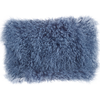 Iyana Solid Colour Wool Throw Pillow