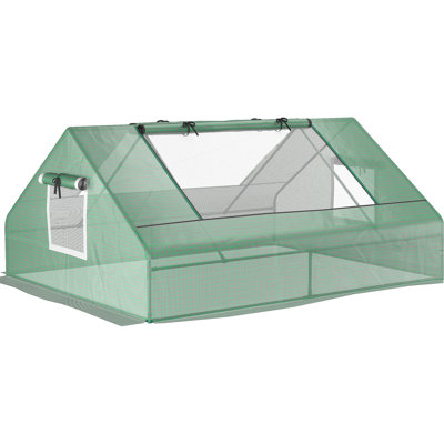 Serre de jardin 180 x 140 x 81 cm, fenêtres et portes à fermeture éclair, bâche renforcée en polyéthylène, protège les plantes des intempéries. Serre d'extérieur 180 x 140 x 81 cm, piquets de sol pour une meilleure stabilité et une croissance optimale.