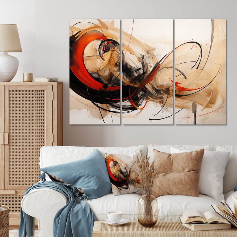 «Slowly Loose Your Patience Abstract Watercolor I», ensemble de reproductions d'art mural abstraites