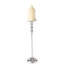 Porte-bougie argent 20,75 po H