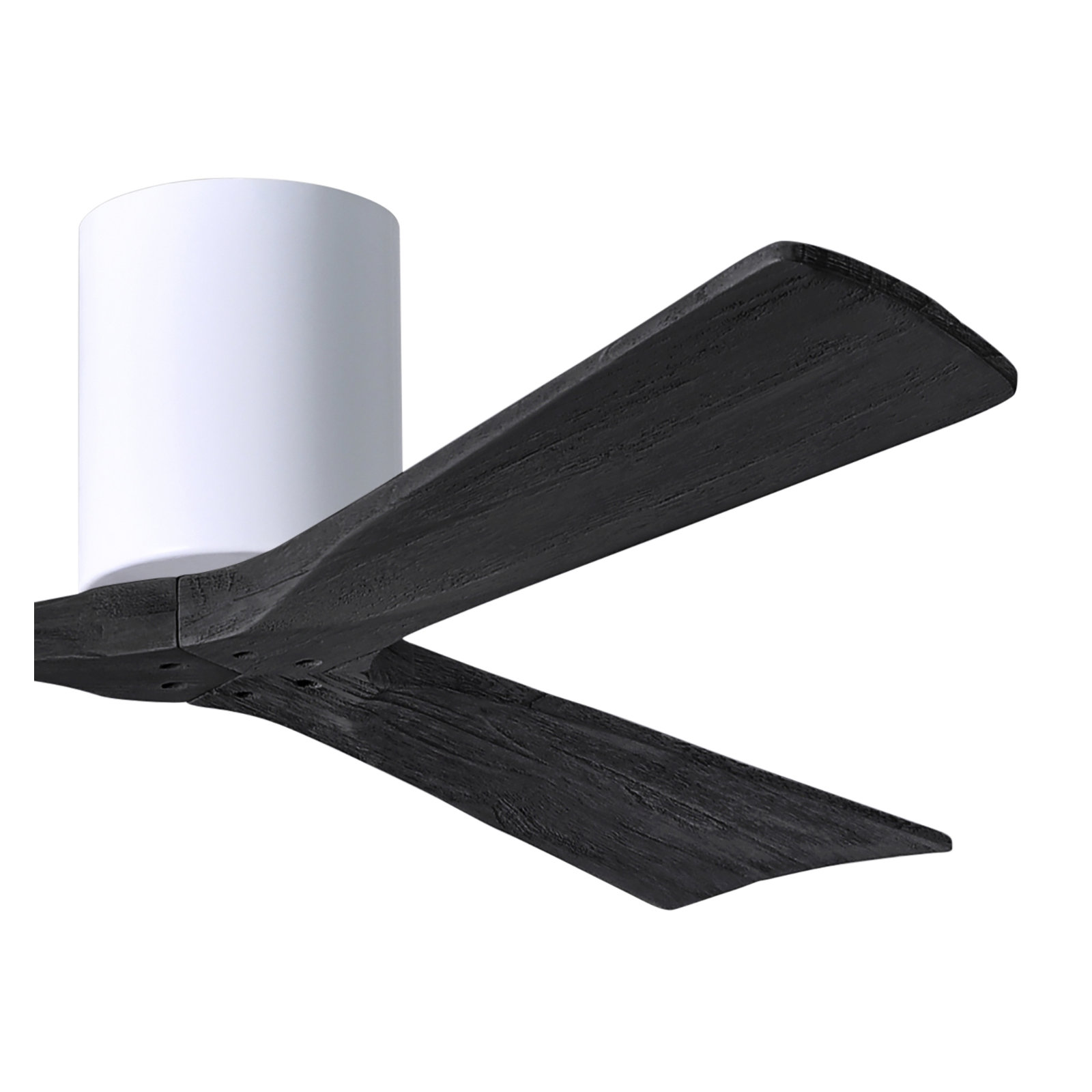 Olivier 3 Blade Ceiling Fan, Gloss White, Matte Black, 52"