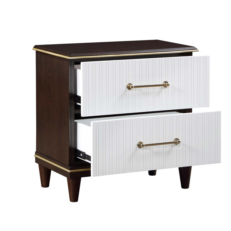 Table de chevet 2 tiroirs 1pc