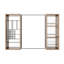 Armoires à pharmacie peu encombrantes, miroir en bois de 41 po, rangement de salle de bain moderne