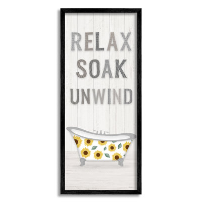 «Relax Soak Unwind Bathroom» par Natalie Carpentieri