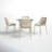 Farrah 31" W Square 4-Person Plastic Patio Dining Set-1305203426