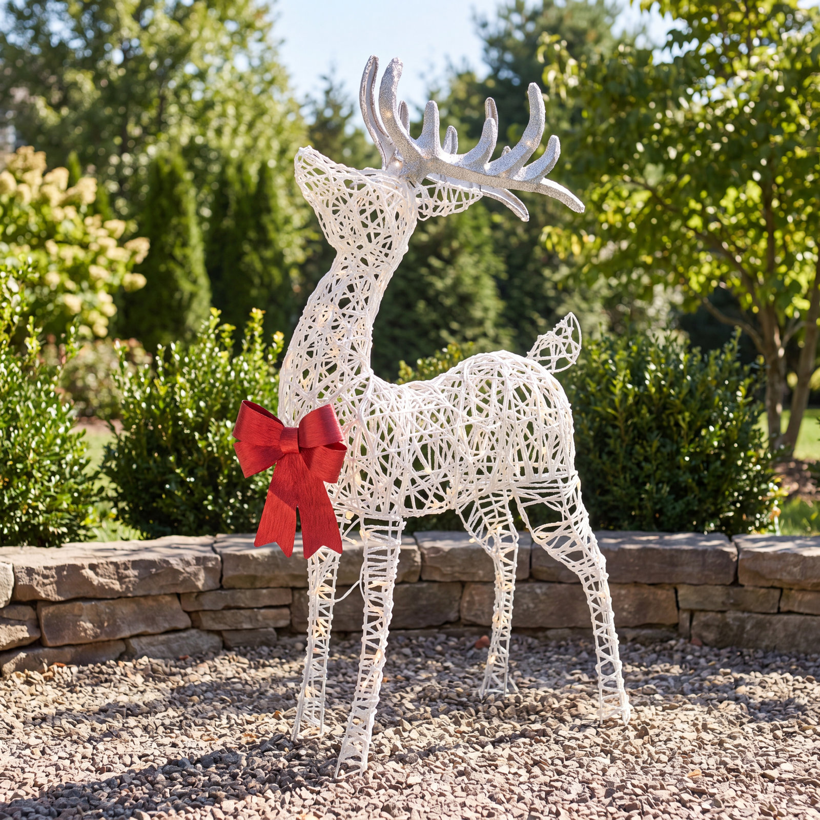 National Tree Company 48" Pre-Lit Standing Buck