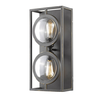 Silvey Steel Flush Mounted Sconce