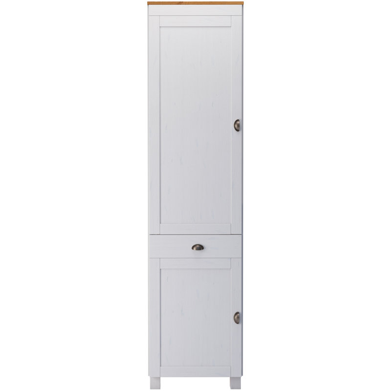 Edgarton 205cm Kitchen Pantry, White/Honey