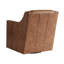 Fauteuil club pivotant en cuir Barrier-94326881