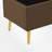 Upholstered Storage Bench With Gold Metal Legs-1092084413