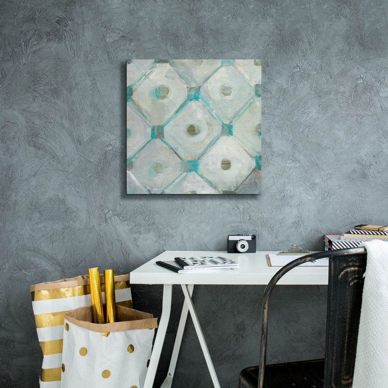 "Epile Graffiti" Tile Element 1 "par Danhui Nai, art mural sur toile, H 18 po x l 18 po