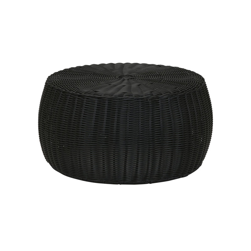 Tabouret de rangement Barrel, Noir, noir, noir, noir