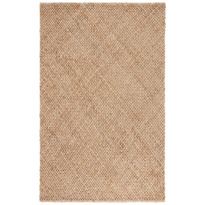 Tapis uni en jute et coton Jilek