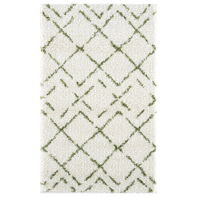 Arizona Shag Performance Abstract Indoor Rug, Rectangle 3'2" x 5'