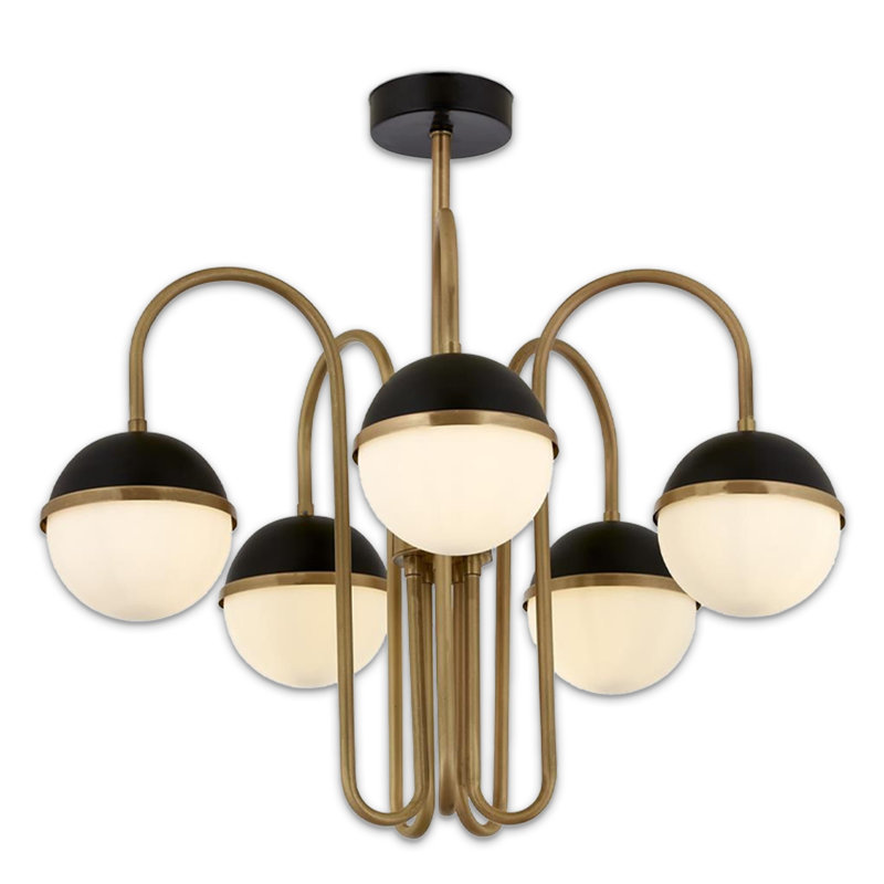 Lustre en métal, 5 lumières