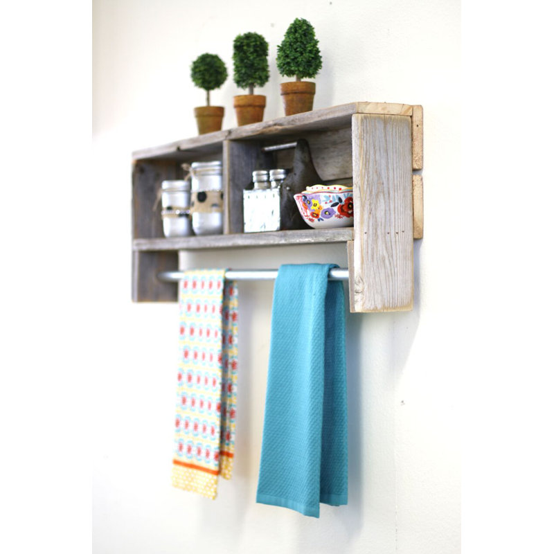 Combs Pine Industrial Pipe Shelves