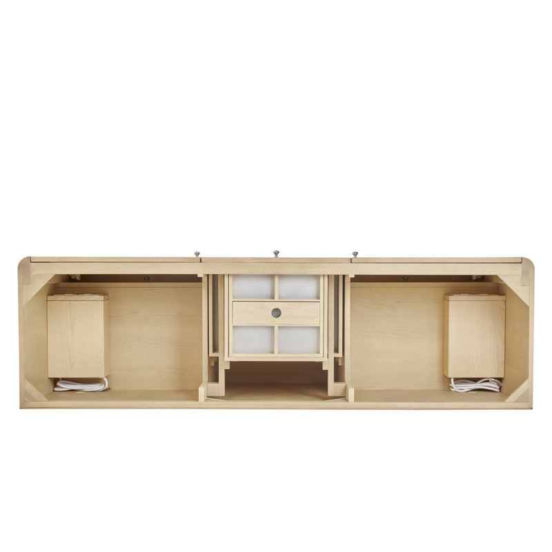 Gracyn 71.75'' W Double Bathroom Vanity Base, Coastal Driftwood