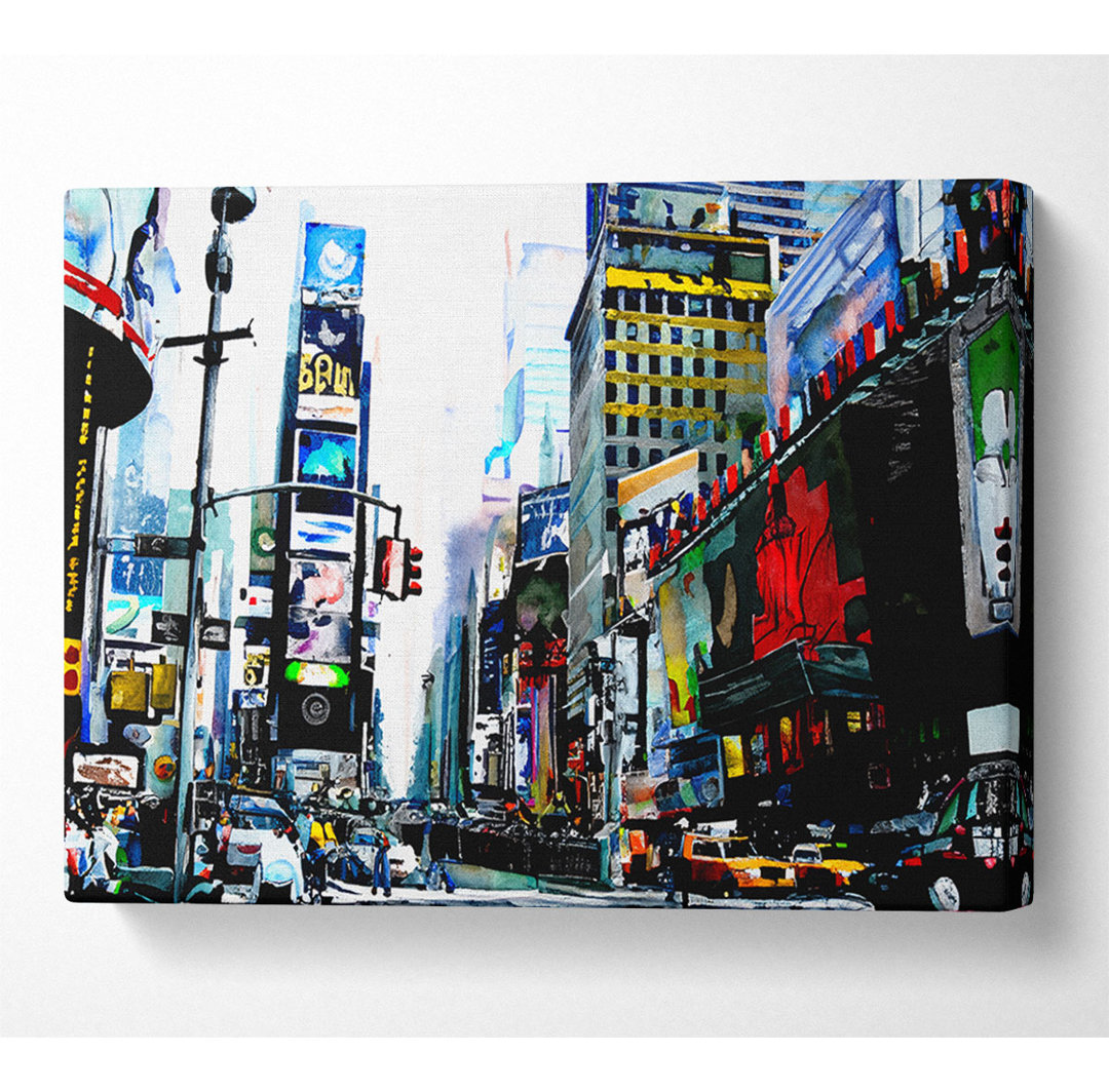 Times Square NYC - Kunstdrucke auf Leinwand