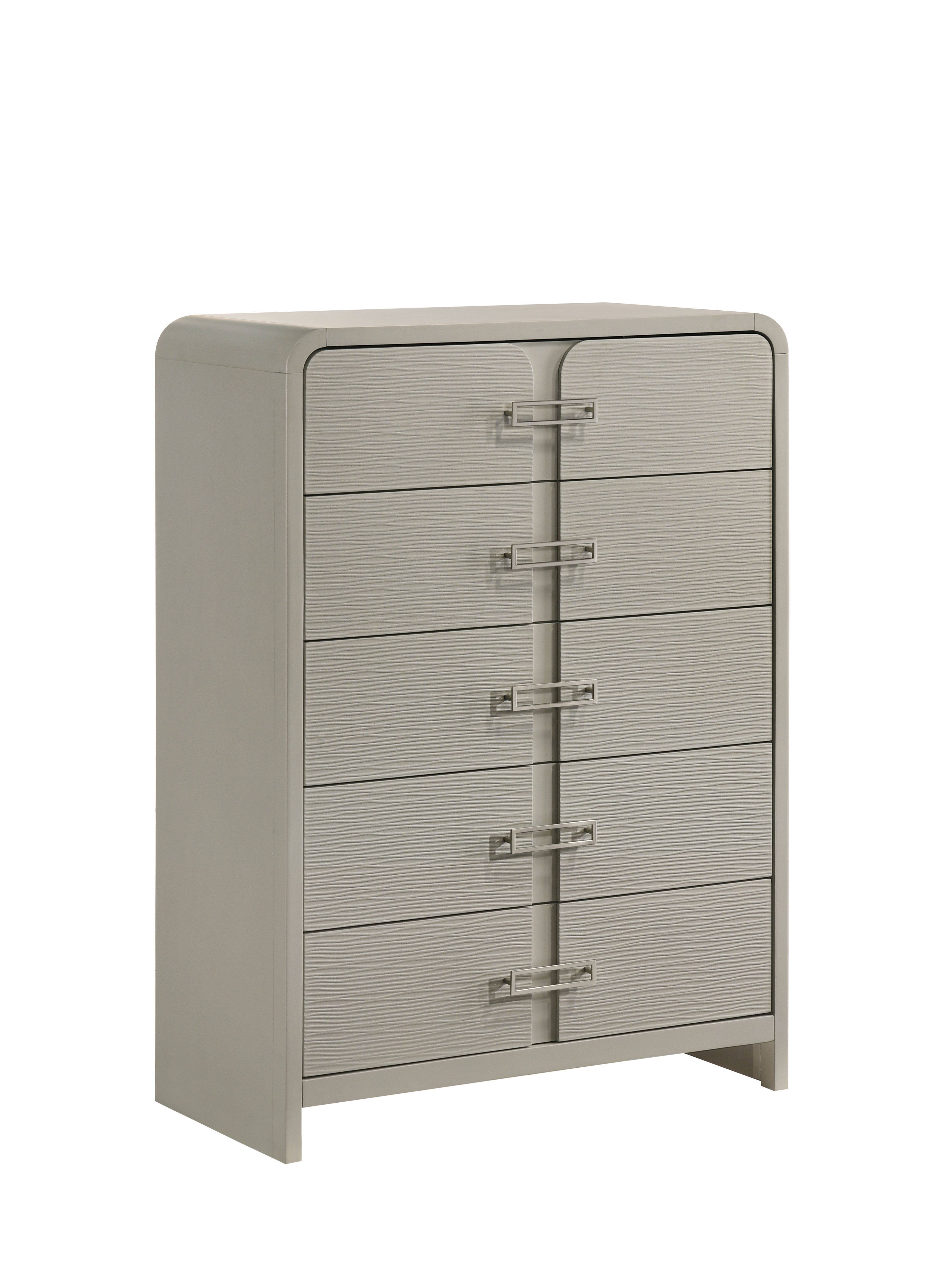 Hokku Designs Aria Contemporary Beige 5-Drawer Chest - Modern Bedroom ...