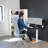 VIVO Single Motor Electric Desk with Push Button Memory Controller-97735778-97735779